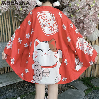 Haori Yukata Men Korean Samurai Japanese Kimono Traditional Clothing Vintage Crane Anime Kimono Beach Girls Cosplay Dress Shirts ALODIA STORE