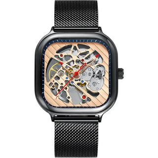 AILANG Men's Watch Top Brand Luxury Watch Men's Mechanical Silicone Strap Waterproof Watch Men's Hollow Reloj Hombre 2020 New ALODIA STORE