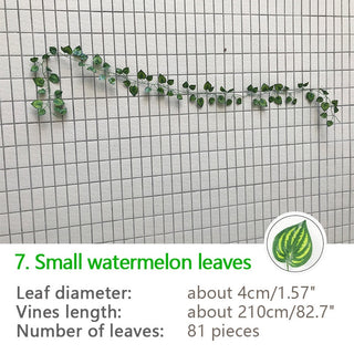 2.4M Silk Artificial Ivy Rattan Leaf Garland Plant Vine Home Wedding Bathroom Decoration Garden Festival Party Decor fake flower ALODIA STORE