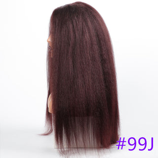 Long Kinky Straight Synthetic Wigs for Black Women Black Brown Blonde Ginger Red White Hair Afro Wigs Synthetic STW Hair Wigs ALODIA STORE