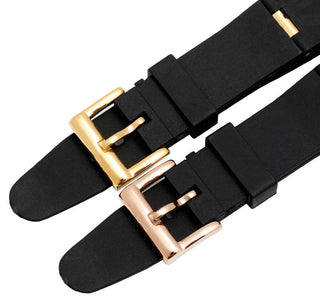 Silicone Watch Barcelet Watch Accessories Band for BVLGARI DP42C14SVDGMT Convex 8mm Rubber Strap Men and Women 2 Types ALODIA STORE