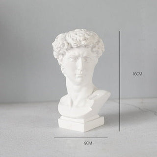 Nordic Creative Portrait Vase Human Head Resin David Medici Venus Statue Modern Nordic Decoration Decoration Home Decoration ALODIA STORE