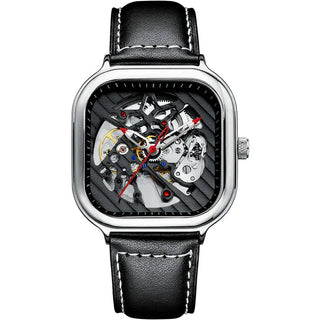AILANG Men's Watch Top Brand Luxury Watch Men's Mechanical Silicone Strap Waterproof Watch Men's Hollow Reloj Hombre 2020 New ALODIA STORE
