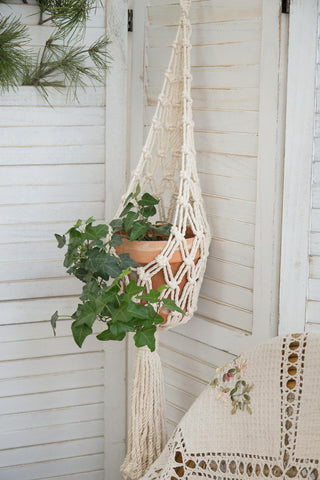 Big Macrame Hanging Planter Hanging Pot Plant Pot Macrame Plant Hangers Air Plant Holder Plant Hanging Decoration ALODIA STORE