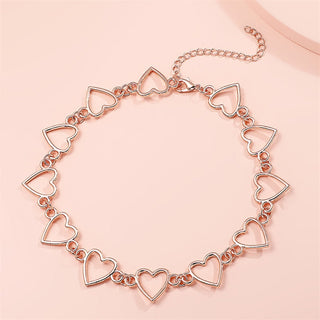 Kpop Vintage Harajuku Goth Metal Heart Neck Chains Choker Grunge Necklaces For Women Egirl Cosplay Aesthetic Accessories Jewelry ALODIA STORE