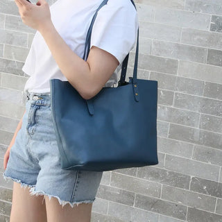 Women's bag 2021 new big bag fashion classic first layer cowhide one-shoulder commuter handbag ALODIA STORE