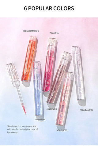 QIBEST Transparent Lip Gloss Plumping Lip Plumper Shimmer Glossy Moisturizing Lip Tint Nourise Mirror Lipgloss Base Natural ALODIA STORE