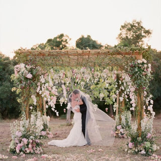 Wisteria Artificial Flower Vine Ivy Leaf Garland Silk Rose Flowers Rattan String Vine Wedding Arch Flower Home Garden Decoration ALODIA STORE