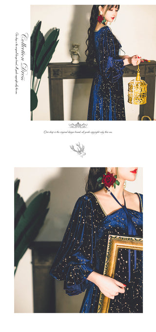 Dress Female Casual Long Sleeve Flroal Midi Dress ALODIA STORE