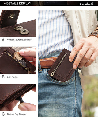 Customize Men Card Wallet Business Credit Card Holders leather ALODIA STORE