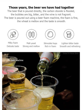 Portable Electric Beer Dispensers 40000 Times/s Ultrasonic Vibration Special Purpose For Bottled &amp; Canned Beer Foam Machine ALODIA STORE