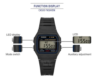 Casio watch  men top luxur set military LED relogio digital watch sport Waterproof quartz men watch Neutral watchs F91W series ALODIA STORE