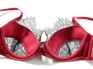 CINOON Sexy Eyelash Lace Bra Set Women Lingerie French Embroidery Bralette Push Up Brassiere Female Underwear Bra and Panty Set ALODIA STORE