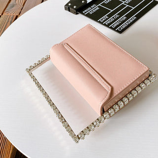 Luxury Colored Diamond Half Moon Women Purses and Handbags Evening Bag Serpentine Designer Party Clutch Bag Chic Wedding Bag ALODIA STORE