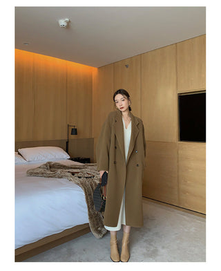 Elegant Long White Knitting Dress Women Winter V-Neck Long ALODIA STORE