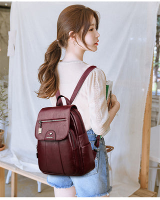 Women Leather Backpacks ALODIA STORE