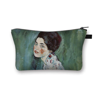 Starry Night / Kiss / Waterlily Painting Cosmetic Bag Van Gogh / Gustav Klimt / Monet Women ALODIA STORE