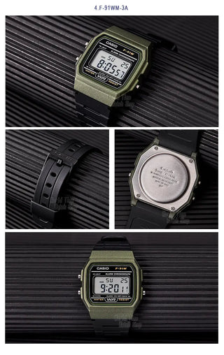 Casio watch  men top luxur set military LED relogio digital watch sport Waterproof quartz men watch Neutral watchs F91W series ALODIA STORE