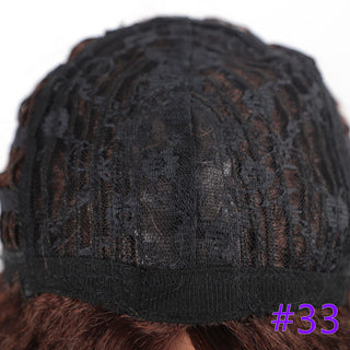 Long Kinky Straight Synthetic Wigs for Black Women Black Brown Blonde Ginger Red White Hair Afro Wigs Synthetic STW Hair Wigs ALODIA STORE