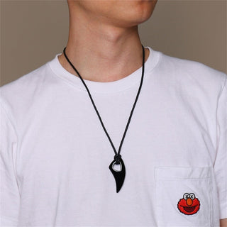 Fashional Domineering Men's Pendant Necklace Adjustable Color Stainless Steel Wolf Teeth Tribal Polished Necklace ALODIA STORE