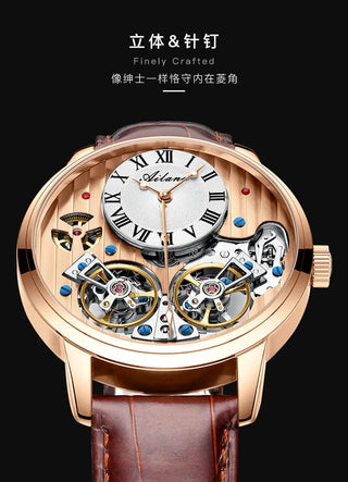 AILANG AAA Quality Watch Expensive Double Tourbillon Switzerland Watches Top Luxury Brand Men's Automatic Mechanical Watch Men ALODIA STORE