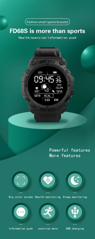 2021 Smart Watch Men Women Heart Rate Fitness Tracker Bracelet Watch Blue.tooth Waterproof Sport Smartwatch For Android IOS ALODIA STORE
