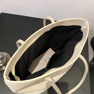 Summer large-capacity shoulder bag female 2021 new fashion solid color handbag commuter shopping bag tote bag ALODIA STORE
