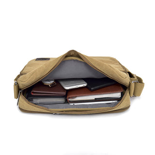 Man Canvas Messenger Bag High Quality Handbag Crossbody Bags Multifunction Tote Casual Bolsa Top-handle Male Shoulder Bags ALODIA STORE