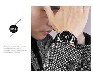 STARKING Business Men Watch 40mm Men's Mechanical Watch Simple Sapphire AM0184 2023 Calendar Ultra Thin Mechanical Watch 5Bar ALODIA STORE