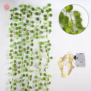 1Pc 230Cm Green Vine Silk Artificial Ivy Hanging Leaf Garland Plant Creeper Leaf Home Decor Wedding Bathroom Garden Decoration ALODIA STORE