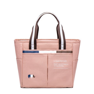 Women's Thermal Lunch Bag Drink Food Fresh Keeping Organizer Insulated Lunch Box Waterproof Picnic Portable Tote Accessories ALODIA STORE