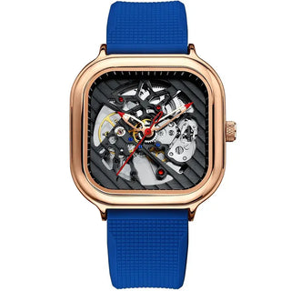 AILANG Men's Watch Top Brand Luxury Watch Men's Mechanical Silicone Strap Waterproof Watch Men's Hollow Reloj Hombre 2020 New ALODIA STORE