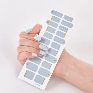 22 Tips/Sheet Solid Color And Striped Manicure ALODIA STORE