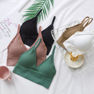 Women Sexy Crop Tops Tube Top Female Streetwear Sleeveless Camis Seamless Sports Lingerie Tee Bra Crop Top Bandeau Top Tank ALODIA STORE