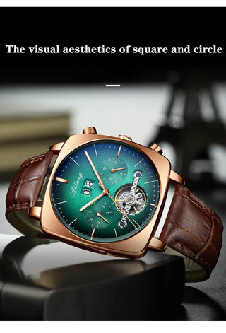 AILANG new watch men's automatic mechanical watch waterproof tourbillon black technology luminous fashion men's watch ALODIA STORE