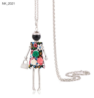 Cute Women Necklace Statement Lady Charm Long Trendy Necklace New Fashion Female Big Pendant Lovely Jewelry Gift Wholesale ALODIA STORE