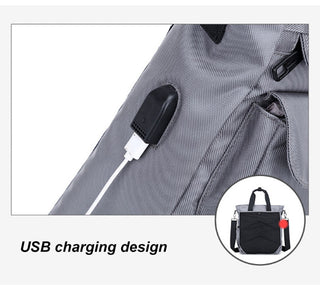 Multifunction Men Handbag Waterproof Men's Handbag Large Crossbody Shoulder Bags Business Office Messenger Bag Back Pack XA668C ALODIA STORE