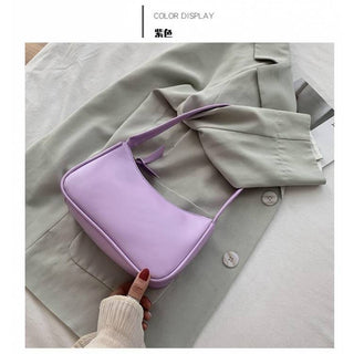 Fashion Design Women Small  Handbags Soft PU Leather Ladies Armpit Shoulder Bags Vintage Simple Girls Clutch Purse Tote ALODIA STORE