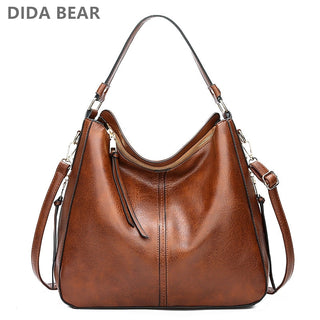 DIDABEAR Hobo Bag Leather Women Handbags Female Leisure Shoulder Bags Fashion Purses Vintage Bolsas Large Capacity Tote bag ALODIA STORE