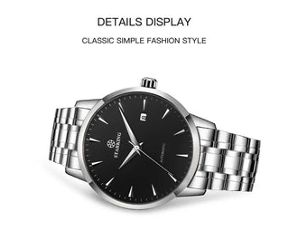 STARKING Business Men Watch 40mm Men's Mechanical Watch Simple Sapphire AM0184 2023 Calendar Ultra Thin Mechanical Watch 5Bar ALODIA STORE