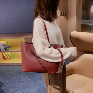 Solid Color Half Moon Bag PU Leather Shoulder Bags for Women 2021 Large Capacity Female Casual Tote High Quality Brand Handbags ALODIA STORE