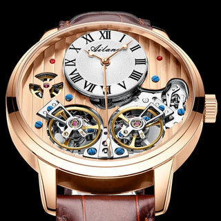 AILANG AAA Quality Watch Expensive Double Tourbillon Switzerland Watches Top Luxury Brand Men's Automatic Mechanical Watch Men ALODIA STORE