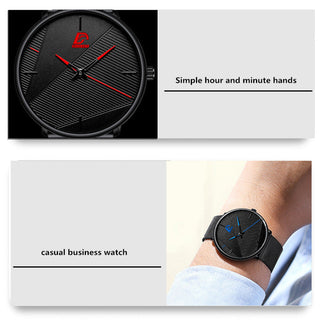 Fashion Ultra-thin Watch Simple ALODIA STORE