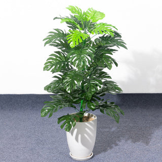90cm Tropical Palm Tree Large Artificial Plants Fake Monstera Silk Palm Leafs Big Coconut Tree Without Pot For Home Garden Decor ALODIA STORE