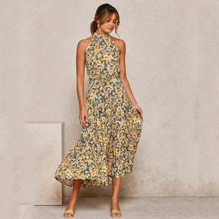 Summer Long Dress Polka Dot Casual Dresses Black Sexy Halter Strapless New 2023 ALODIA STORE