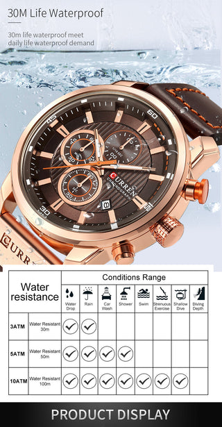 CURREN Fashion Date Quartz Men Watches Top Brand Luxury Male Clock Chronograph Sport Mens Wrist Watch Hodinky Relogio Masculino ALODIA STORE