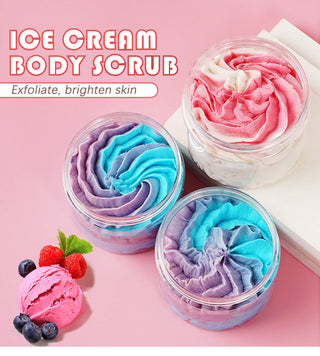 Handmade Whipped Bath Soap Clean Moisturizing Body Wash Soften Shave Cream Fruity Scent Foaming Shea Butter Rainbow Scrub 200g ALODIA STORE