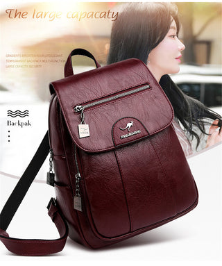 Women Leather Backpacks ALODIA STORE