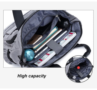 Multifunction Men Handbag Waterproof Men's Handbag Large Crossbody Shoulder Bags Business Office Messenger Bag Back Pack XA668C ALODIA STORE