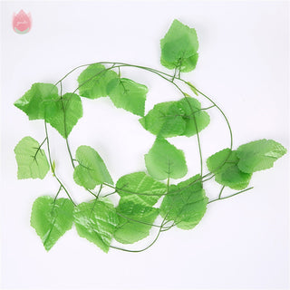 1Pc 230Cm Green Vine Silk Artificial Ivy Hanging Leaf Garland Plant Creeper Leaf Home Decor Wedding Bathroom Garden Decoration ALODIA STORE